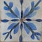 Homeroots 7" x 7" Blue Vinyl Arabesque Peel And Stick Removable Tiles 628725 - alternate 7