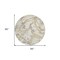 Homeroots 8' Ivory Gold And Brown Round Abstract Washable Indoor Outdoor Area Rug 600098 - alternate 7