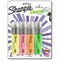 Sharpie Clear View Highlighter Pack, Chisel Marker Point, Assorted Ink, 4PK 2128216 - alternate 1