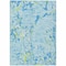 Homeroots 5' X 8' Sky Blue Green And Ivory Striped Washable Indoor Outdoor Area Rug 600925 - alternate 8