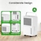 Edendirect 30 pt 2000 sq ft Dehumidifier for Home with Bucket Drain Hose in White ZR-FDD12-5091 - alternate 8
