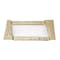 Homeroots 13in Clear And Gold Glass Snack Or Vanity Tray 376058 - alternate 6