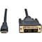 Tripp Lite Mini HDMI to DVI Cable, DVI-D M/M, 3ft P566-003-MINI - alternate 1