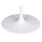 Homeroots 47" White Rounded Marble And Steel Pedestal Base Dining Table 394617 - alternate 4