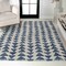 Jonathan Y Aisha Moroccan Triangle Geometric Cream/Navy 8 ft. x 10 ft. Area Rug MOH206D-8 - alternate 1