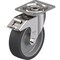 Blickle Swivel Plate Cstr, Silicon, 5", 265 lb., Brk LIX-POSI 125G-FI-OF-XAT - alternate 1