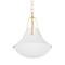 Hudson Valley Lighting Coventry 20 in. Pendant Vintage Gold Leaf/ White Plaster 4520-VGL/WP - alternate 1