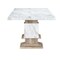 Homeroots 82" White and Natural Wood Pedestal Base Dining Table 642278 - alternate 14