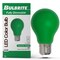 Bulbrite 25-Watt Equivalent Ceramic Green Color A19 Weatherproof Outdoor E26 Medium BaseLED Light Bulb, 10PK 862315 - alternate 4