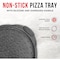 Bakken- Swiss BAKKEN Pizza Pan, Round Perforated, Nonstick Marble Coating, Dishwasher Safe, Gray BAKPIZSHGMB43 - alternate 7