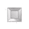 Homeroots 12" Square Wall Mounted Vintage Style Glass Frame Accent Mirror 484978 - alternate 5