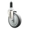 Service Caster 5 Inch 316SS Thermoplastic Rubber Wheel Swivel 1-1/8 Inch Expanding Stem Caster SCC-SS316EX20S514-TPRB-118 - alternate 1
