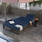 Leisuremod Chelsea 2-in-1 Convertible Sofa & Double Chaise, Aluminum, 660lb Capacity CLBL-82BU - alternate 7