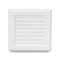 Everflow Universal Outlet Box Square Louvered Faceplate Replacement; White ABS SB100-5 - alternate 4
