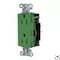 Hubbell Wiring Device-Kellems Straight Blade Receptacle, 5-15R, 15 A, 125V AC, 2 Pole, 3 Wire, Surface Mount, Grounded HBL2152STGN - alternate 3