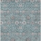 Homeroots 9' X 12' Teal Blue Gray And Charcoal Floral Washable Indoor Outdoor Area Rug 605441 - alternate 7
