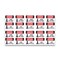 Signmission OSHA Danger Sign, Hard Hat Area Bilingual, 5in X 3.5in Decal, 10PK, OS-DS-D-35-VG-1292-10PK OS-DS-D-35-VG-1292-10PK - alternate 1