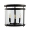 Jonathan Y Ciel Simple Farmhouse 12.5" 3-Light Metal/Glass Rustic Vintage LED Flush Mount, Oil Rubbed Bronze JYL7503A - alternate 6