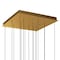 Cwi Lighting Petra Integrated LED 24in Brass Chandelier with Handcrafted Glass 1723P24-17-624 - alternate 7