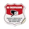 Signmission No Trespassing Shield Sign Property Prot, 18 Inch X 18 Inch, Vinyl Decal SHI-D-18-416 - alternate 1