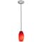 Access Lighting Merlot, LED Pendant, Brushed Steel Finish, Red Sky Glass 28011-3R-BS/RUSKY - alternate 5