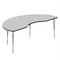 Correll Kidney TFL Activity Table, 72 in W, 36 in L, 19 in to 29 in H, Particleboard, Gray Granite A3672TF-KID-15-14-35 - alternate 1