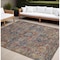 Homeroots 8' X 10' Red Orange And Blue Oriental Washable Indoor Outdoor Area Rug 563841 - alternate 1