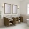 James Martin Vanities Chicago 72 in. Double Vanity, Walnut Whisper, w/ 3 CM Victorian Silver Silestone Top 503-V72-WLW-FVSL - alternate 5
