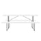 Flash Furniture Insta-Fold 6 Foot Granite White Indoor-Outdoor Picnic Table - Commercial Grade Foldable Steel Frame RB-EBB-3072FD-MND-WH-GG - alternate 9