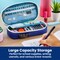Its Academic Locking Pencil Case, For Office & School Supplies, Travel Organizer Bag, Palm Tree & Blue, 2-Pack 24371-PMBL-2PK - alternate 8