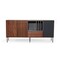 Homeroots Urban Warm 71in Brown Gray and Charcoal Buffet Server 482349 - alternate 4
