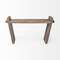 Homeroots 60" Brown Solid Wood Slanted Base Console Table 380236 - alternate 7