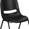Flash Furniture Black Stack Chair-Black Frame, PK5 5-RUT-12-PDR-BLACK-GG - alternate 9