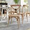 Flash Furniture Advantage Natural With White Grain X-Back Chair X-BACK-NWG - alternate 1