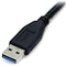 Startech.Com 0.5M 1.5FT BLACK USB 3.0 MICRO B CABLE USB3AUB50CMB - alternate 2