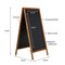 M&T Displays Dark Wood 23.6x47.25 Inch Double Sided Chalkboard A-Frame UWODD06012X2000 - alternate 9
