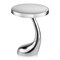Homeroots 21" Silver Aluminum Round Abstract End Table 354658 - alternate 3