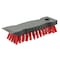 Libman Scrub Brush, 1-1/4 in L Trim, PET, Red, 7 in W Brush, 7-1/2 in OAL 510 - alternate 1