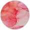Homeroots 8' Pink Round Abstract Washable Indoor Outdoor Area Rug 559762 - alternate 6