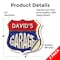 Signmission David's Garage, 4 inch X 4 inch, Vinyl Decal, 2PK SHI-D-2PACK-4-383-DAVID - alternate 6