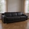 Homeroots 103" Black Italian Leather Reclining USB Sofa 632884 - alternate 13