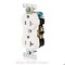 Leviton Straight Blade Receptacle, 5-20R, 20 A, 125V AC, Flush Mount, Self-Grounded TBR20-T - alternate 2
