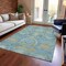 Homeroots 9' X 12' Blue And Gold Medallion Washable Indoor Outdoor Area Rug 616566 - alternate 8