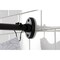Kingston Brass 72" Stainless Steel Single Curved Shower Curtain Rod, Matte Black CC7210 - alternate 3