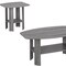 Homeroots Set of Three 36" Gray Coffee Table With Shelf, 3PK 366080 - alternate 3