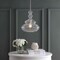 Jonathan Y Bettina 13.37" Glass/Metal LED Pendant, Chrome/Clear JYL6402A - alternate 11