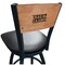 Holland Bar Stool Co 30" Blk Wrinkle Louisiana-Lafayette Swivel Bar Stool, Engraved Back L03830BWMedMplALA-LafBlkVinyl - alternate 1