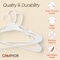 Campior White Plastic Hangers, Heavy-Duty Plastic Hangers Slim and Space-Saving Hangers, 5PK CMPPLH5WH - alternate 7