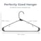 Serenelife Premium Plastic Hangers, Durable, Space Saving Clothes Organizers, Gray, 10PK SLHPLGRA10 - alternate 5