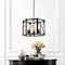 Jonathan Y Ferme 16" 3-Light Adjustable Iron Rustic Farmhouse LED Pendant, Brown/Oil Rubbed Bronze JYL7501A - alternate 10